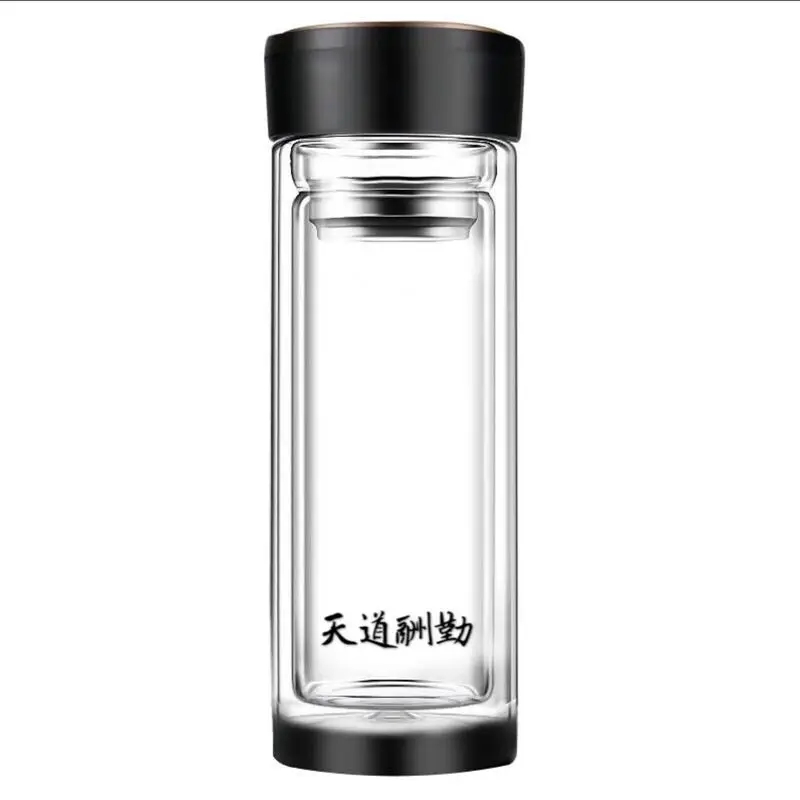 Термос бутылка Толстая двухслойная стеклянная Мужская чашка большой