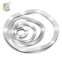 5 100pcs 304 stainless steel three wave washers spring washer m3 m4 m5 m6 m8 m10 m12 m14 m16 m19 m23 m25 m27 m31 m39 m41 m51