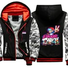 Пятница ночь Funkin FNF флисовая толстовка с застёжкой-молнией и рисунком Куртка Утепленная зимняя теплая толстовка на молнии с капюшоном куртка в стиле хип-хоп