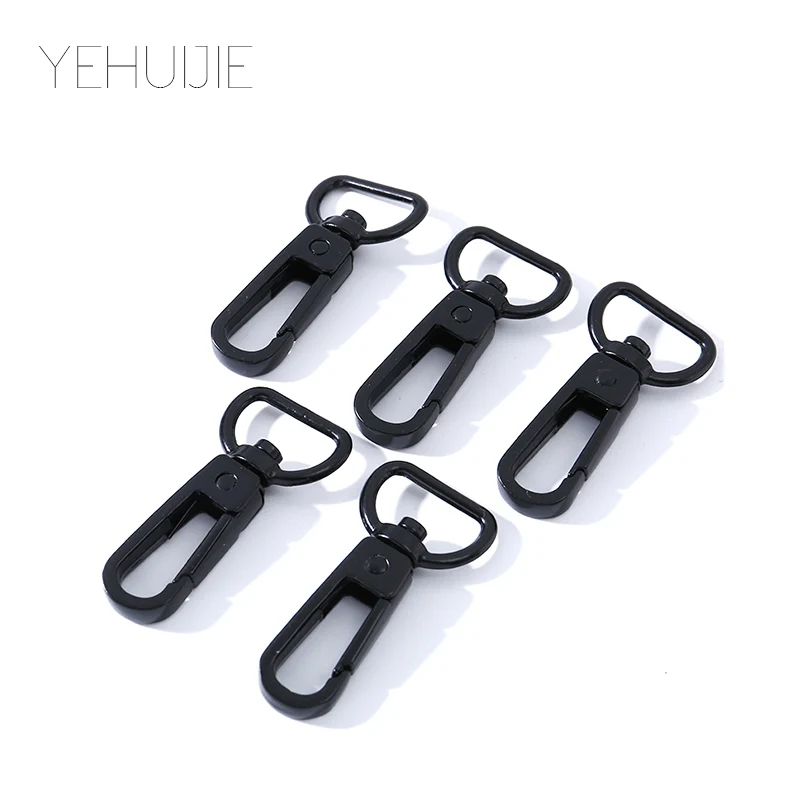 5 шт. оптовая продажа черный родий Омаров застежка зажимы Крюк Брелок Сплит