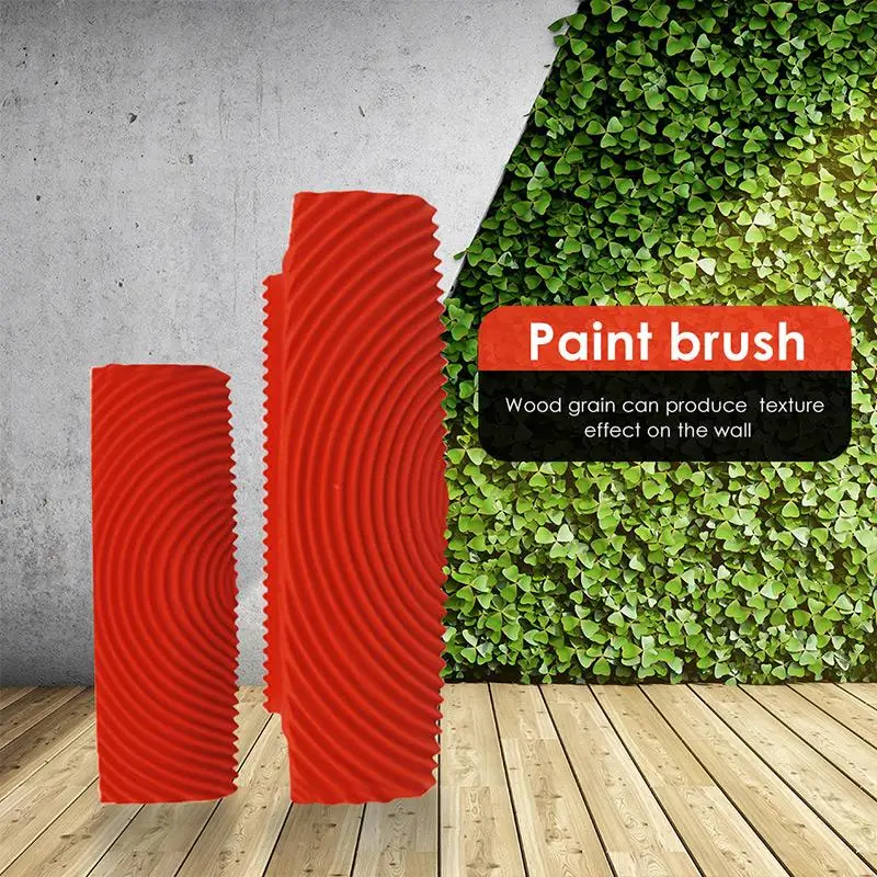 

Wood Graining DIY Tool Set Imitation Wood Graining Pattern Wall Texture Art DIY Rubber Wood Grain Painting Tool Home Decoration