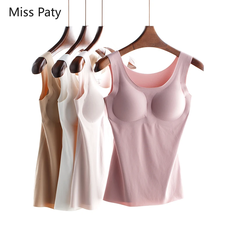 seamless lace vest sleeveless tank crop tops padded silk undershirt camisole inner shirt for women singlet summer black 2019 |