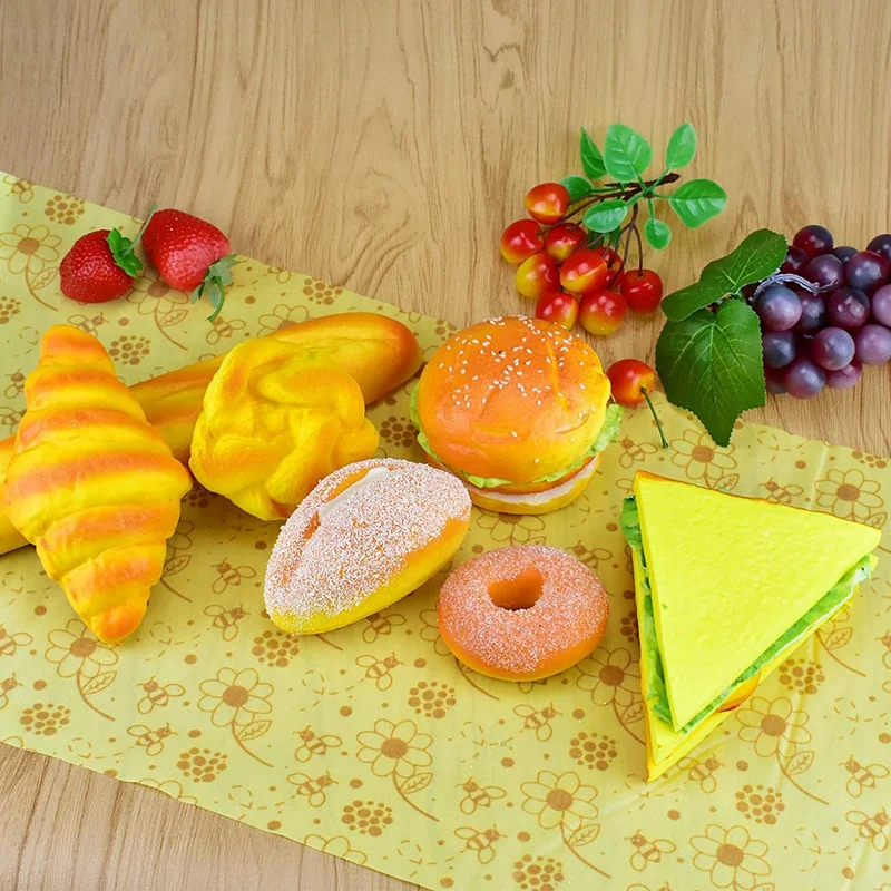 

Beeswax Food Wrap Roll Reusable Bee's Wrap Reusable Plastic Wrap Alternative Eco-Friendly Food Storage Keeps Food Fresh