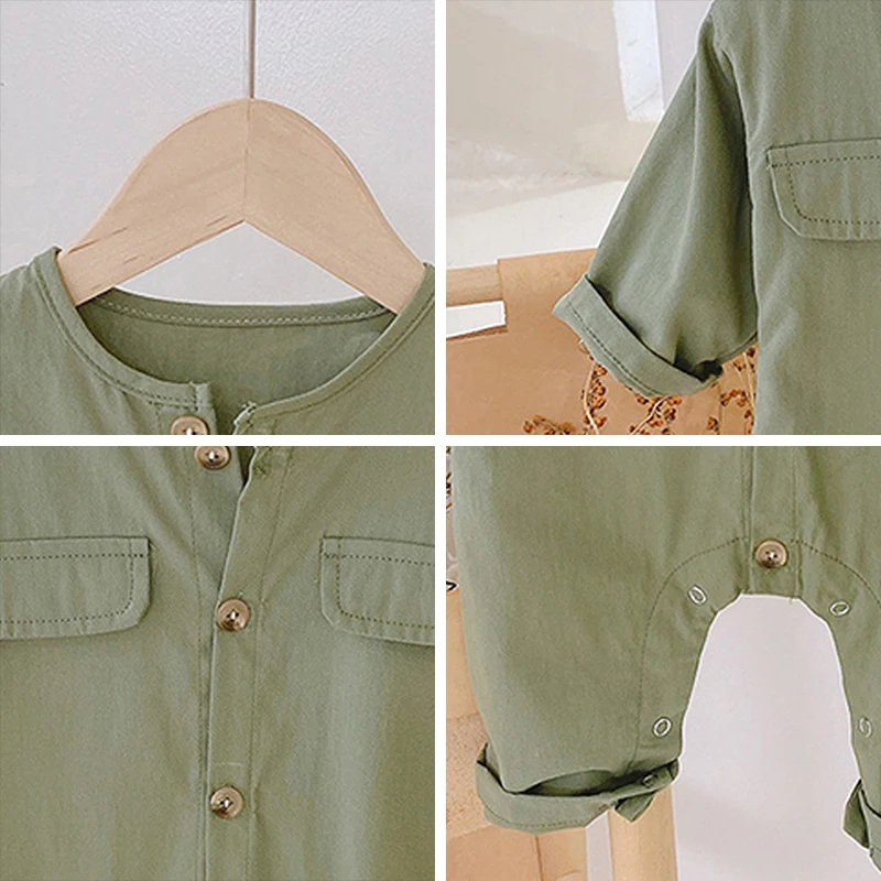 

Bear Leader Girls Boys Spring Autumn Rompers Toddler Cartoon Car Print Long Sleeve Jumpsuits Newborn Cool Casual Outfits 0-2Y