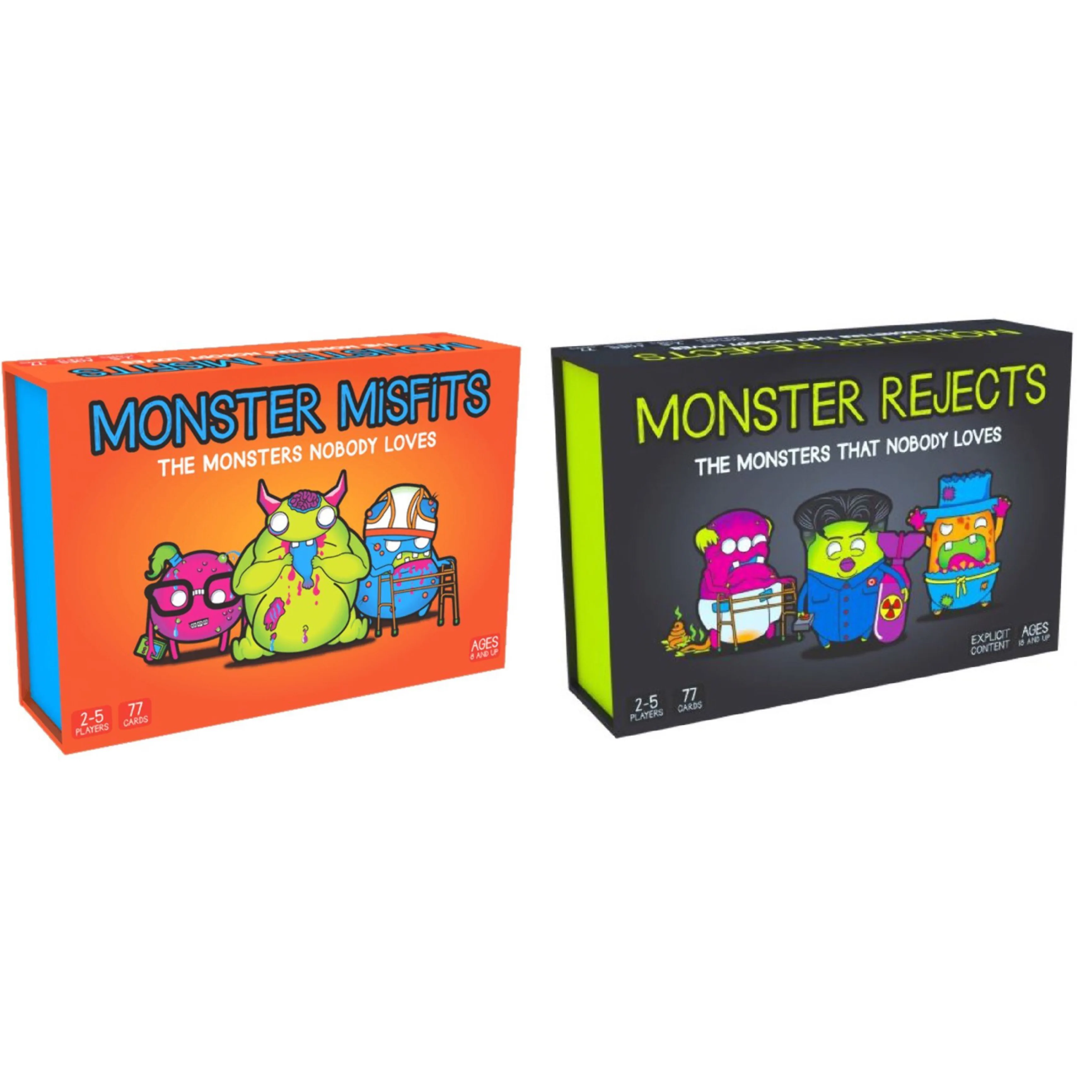 Monster Rejects NSFW Edition Monster Misfits Ridiculous Card Board Games for Adults