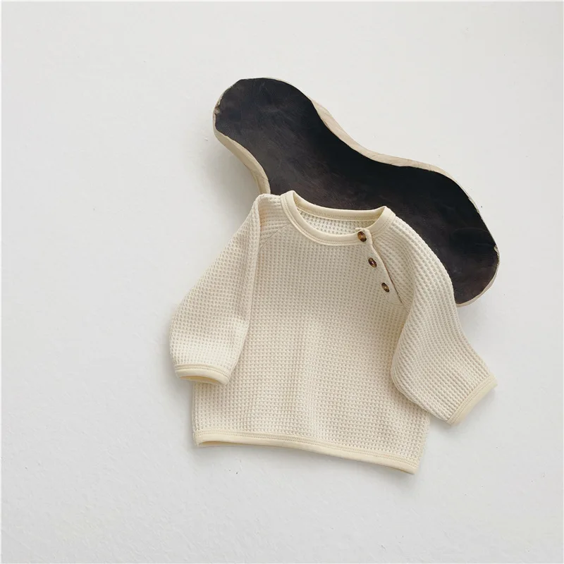 

Children's Spring and Autumn New Korean Style Infants Baby Loose Pullover Long Sleeve Top Sweater