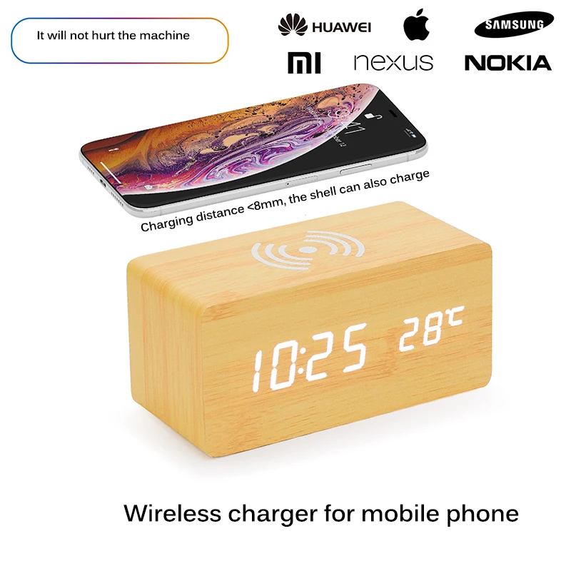 Новинка многофункциональный настольный будильник 2 в 1 с алюминиевым