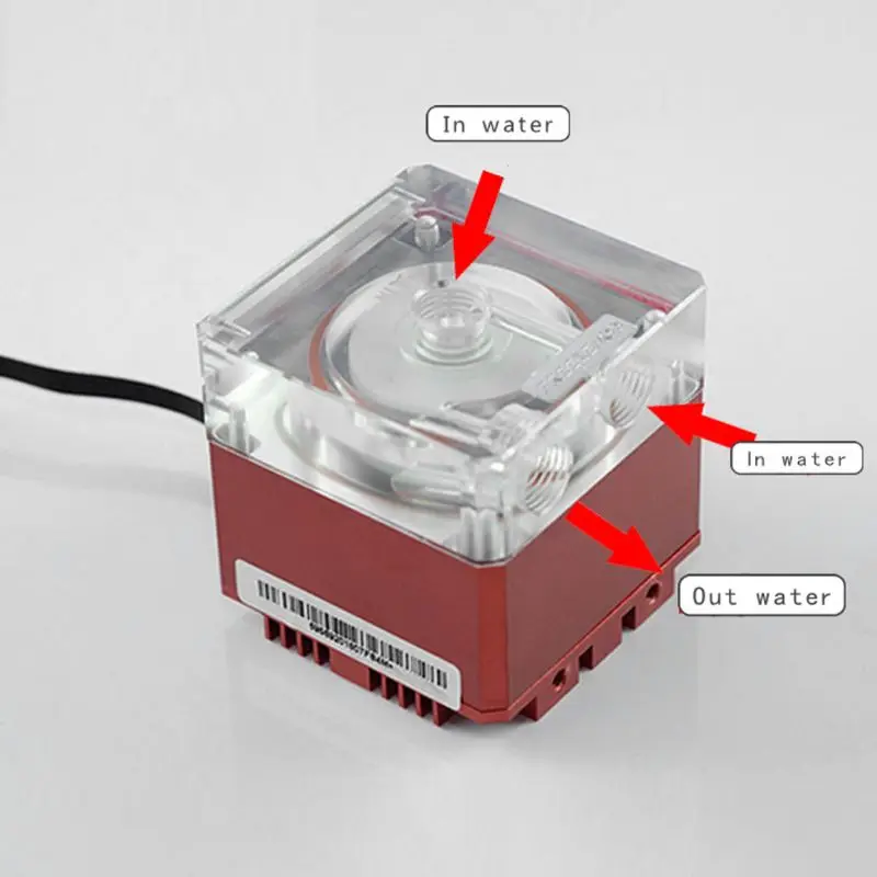 

MXLC Compute Cooling PC Water Cooler Mute Pump PWM intelligent flow 800L/H Head 4 meters RGB light Aure PU-FS4M