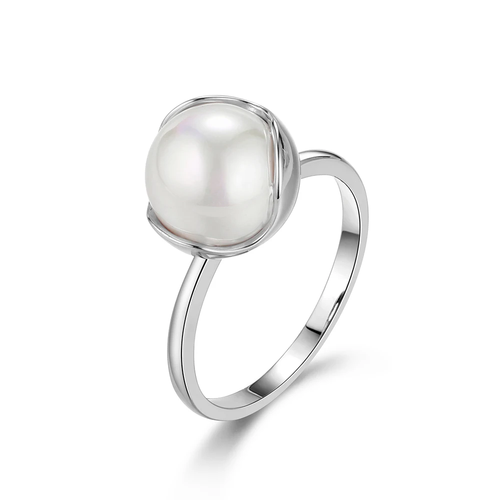 

2021 Fashion Arrival Jewelry Set, White Pearl Earrings Ring Set, Russian Styles Women Fashion Jewelry Free Shipping