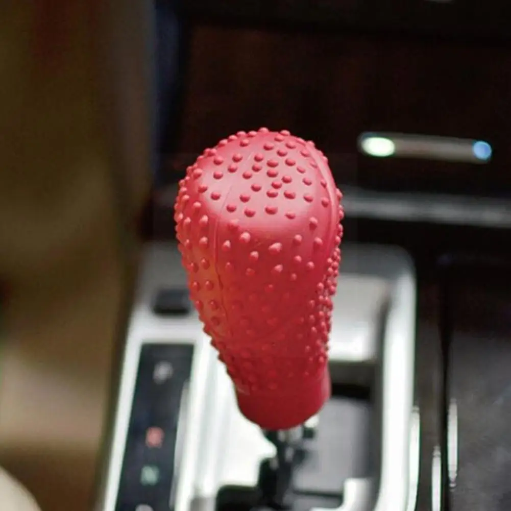 

Universal handbrake cover anti-skid silicone manual automatic transmission lever lever lever knob car Automotive shift dust Y0X3