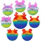 Новая сумка Горячая Распродажа игрушки для декомпрессии для взрослых Kawaii Детские антистрессовые игрушки большого размера для пальцев пуш-пузырь Непоседа подвеска