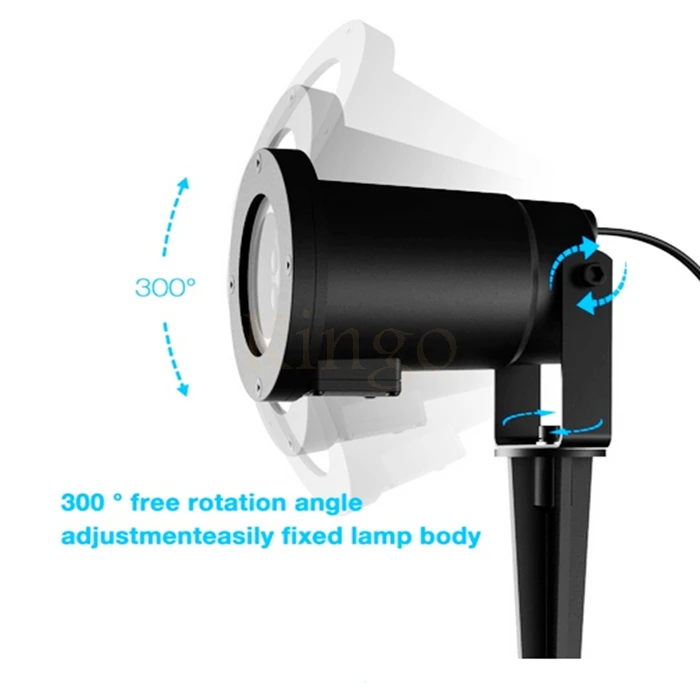 Снежинка лазерный проектор светодиодный сценический светильник