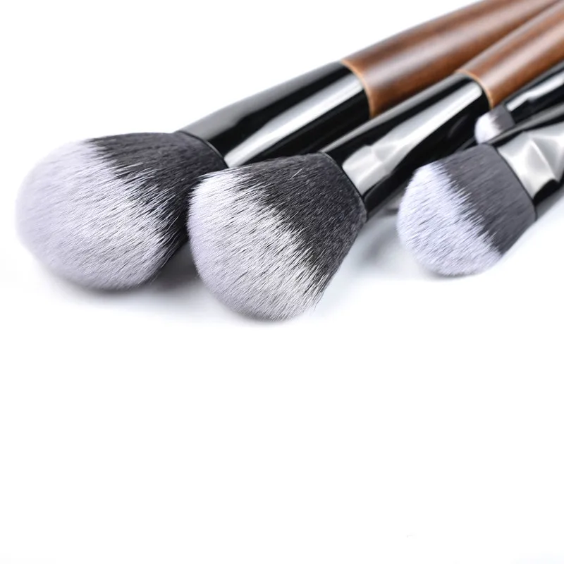 

Large Makeup Brush Set Concealer Foundation Blush Powder Blending Cosmetic Make Up Brushes Eyeshadow Fan Highlighter Brush