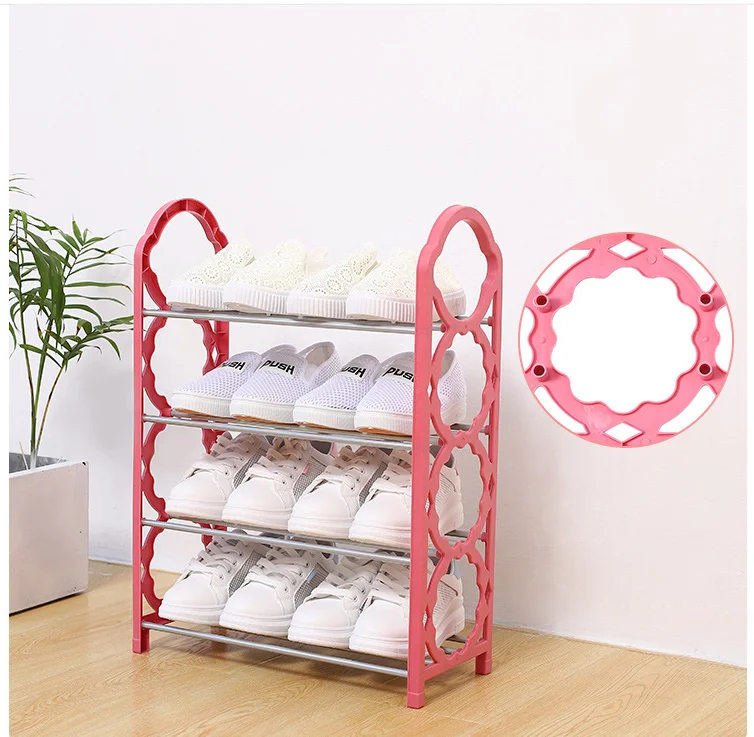 

Storage shoe rack simple household dormitory storage combination door shoe rack plastic shoe cabinet