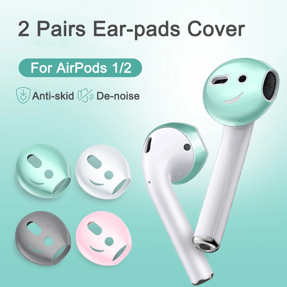 2 пары супер тонкий Цветной Силиконовые амбушюры Беспроводной защитный чехол для