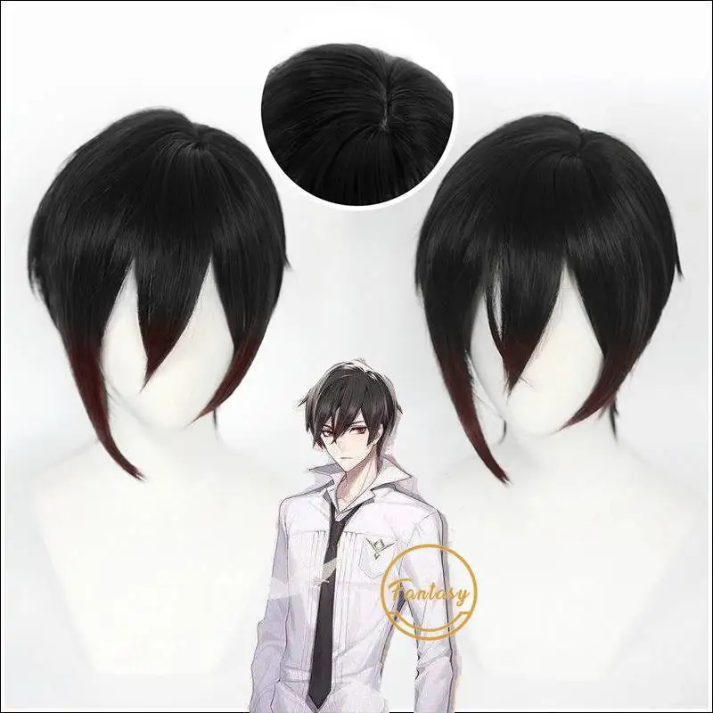 Парик для косплея A Traveler In Time and Space Ayn короткие черные термостойкие синтетические