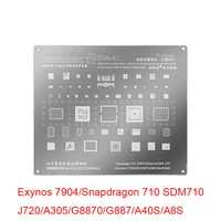 mechanic bga reballing stencil for samsung exynos7904snapdragon 710 sdm710 j720a305g887a40sa8s cpu power wifi audio ic chip