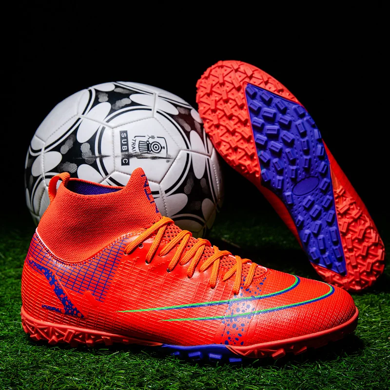 

TF/Ag Men Soccer Shoes Children Antiskid Training Football Shoes Women Outdoor Comfortable Low top Artificial Grass Sneakers