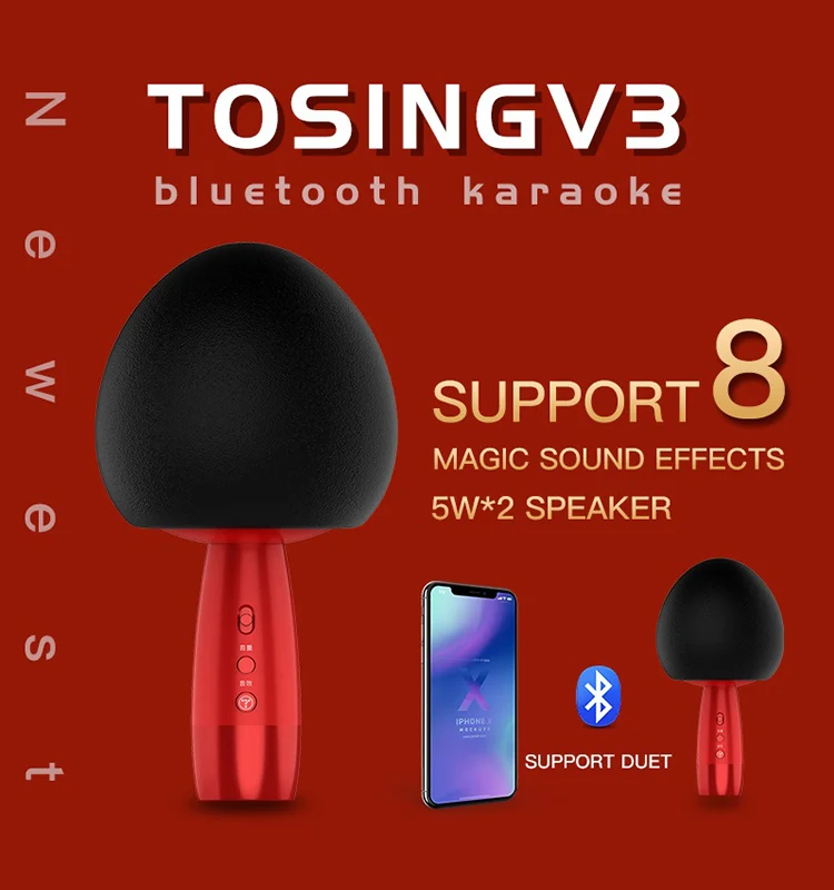 【Mini Microphone】 Bluetooth караоке микрофон беспроводной мини портативный