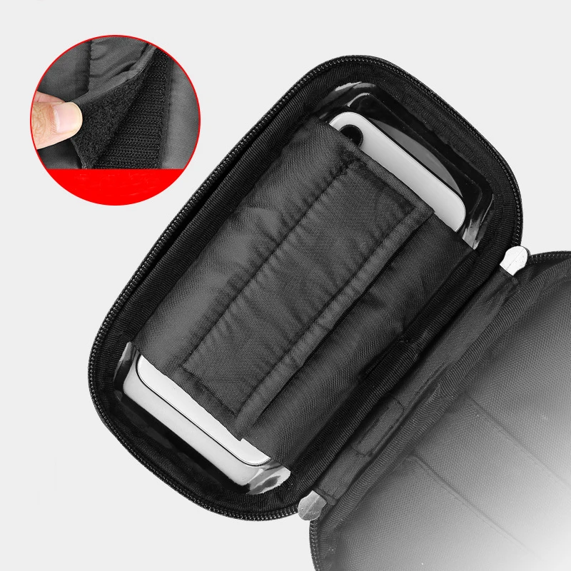 

6.4 inch Waterproof Bicycle Phone Holder Stand Motorcycle Handlebar Mount Bag Cases Universal Bike Scooter Cell Phone Bracket