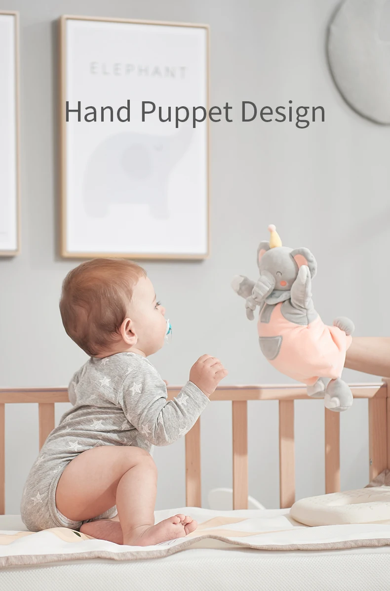 BabyGo детское успокаивающее полотенце, мягкая плюшевая комфортная игрушка, спящий артефакт, животное, медведь, слон, комфортная Детская кукла, игрушка