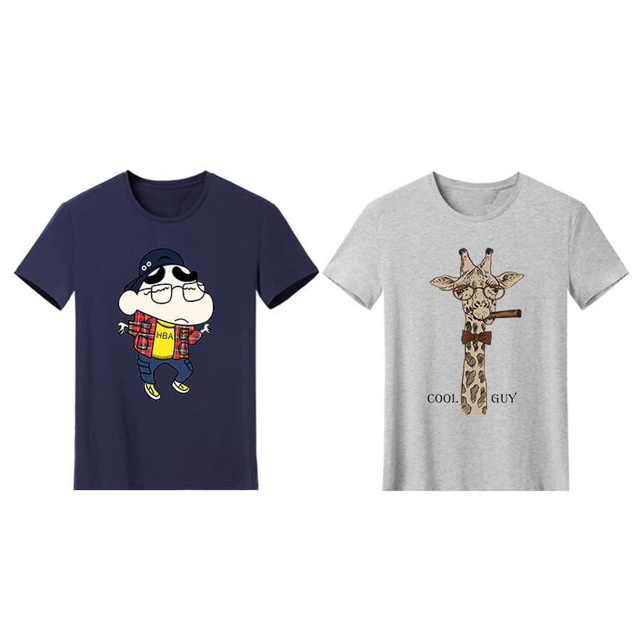 

Printed T Shirt Men Cotton Brand Summer Black Camisetas Hombre Shirts T-Shirt Summer Tops 5Xl Fathers Day Casual Best Seller