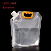 inplustop plastic drinking bags clear flasks liquor bag waterproof juice milk beer heavy drinks reusable spout bags 1l1 5l2 5l
