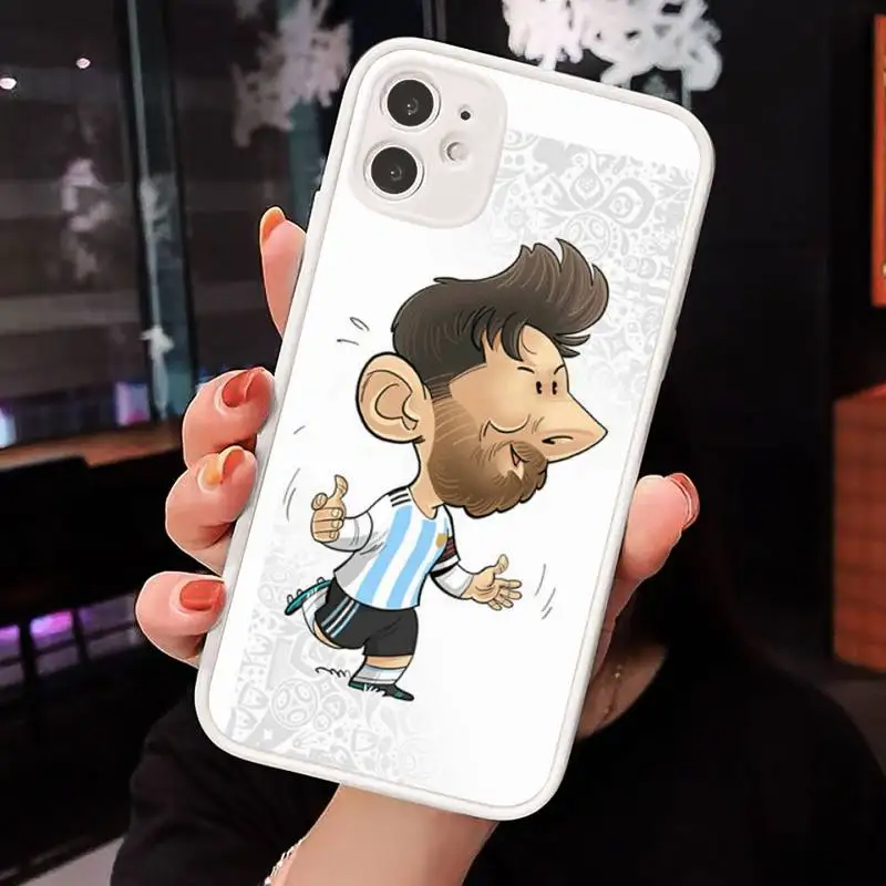 

cute cartoon sport football ball star Phone Case Matte Transparent for iPhone 7 8 11 12 s mini pro X XS XR MAX Plus cover funda