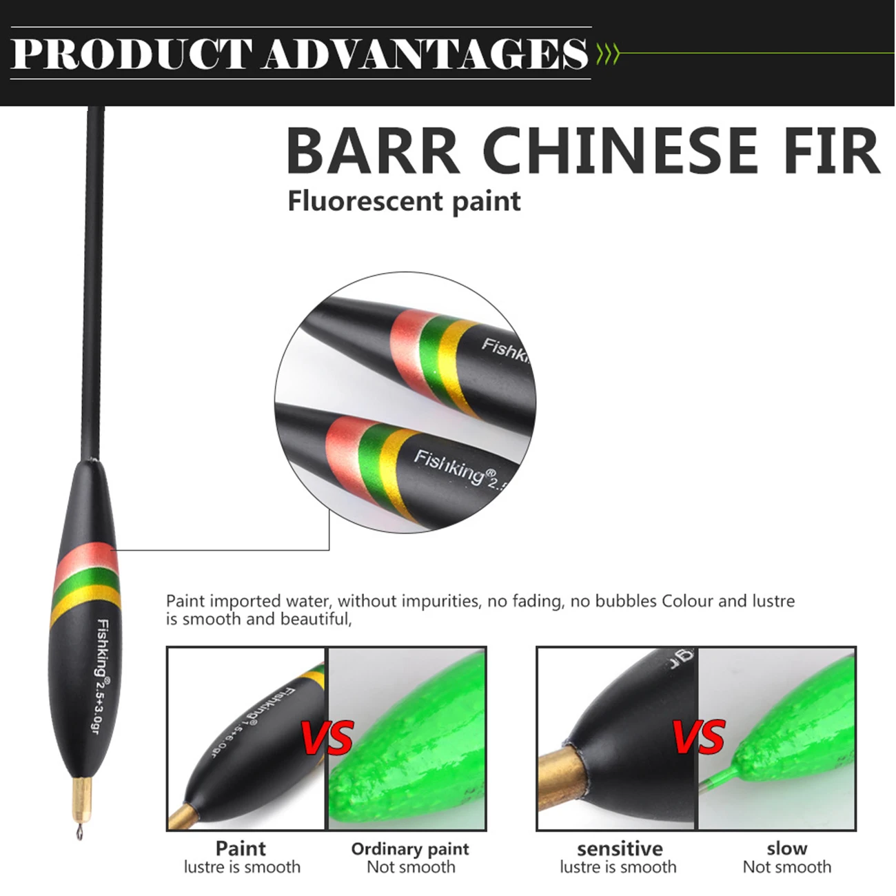 

5Pcs Fishing Bobbers Balsa Float Cork Vertical Buoy Ice Sea Boat Fishing Float For Carp Fishing Tackle Accessories