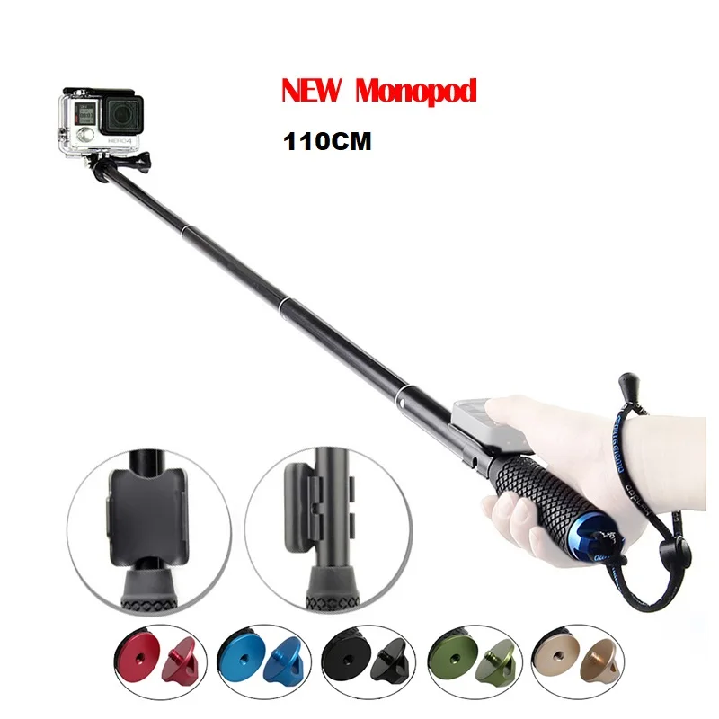 Алюминиевый 43 &quotGo Pro Hero 9 монопод селфи палка + держатель с дистанционным