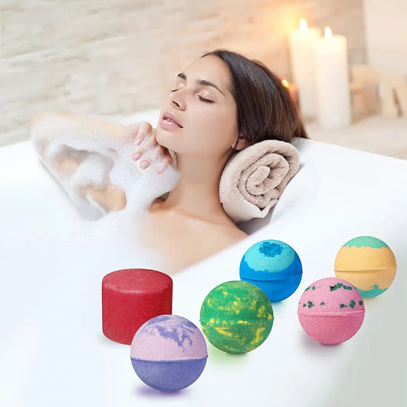 32g Bath Bomb Body Sea Salt Stress Relief Bubble Ball Moisturize Shower Cleaner