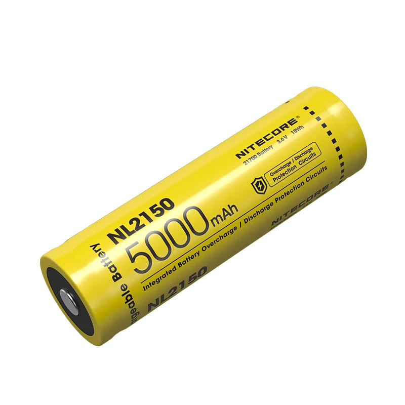 NITECORE 21700 литий ионная аккумуляторная батарея NL2150 5000 мАч 3 6 В 18Wh интегрированная