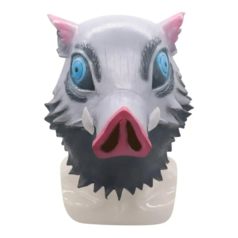 Демон убийца Kimetsu без Yaiba Аниме Фигурки игрушки Hashibira Inosuke свинья латексная маска