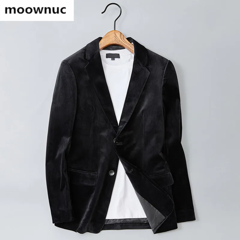 

2019 new style jacket Men's Blazers men's Classic velvet Blazer Business High quality single-breasted Blazers for men