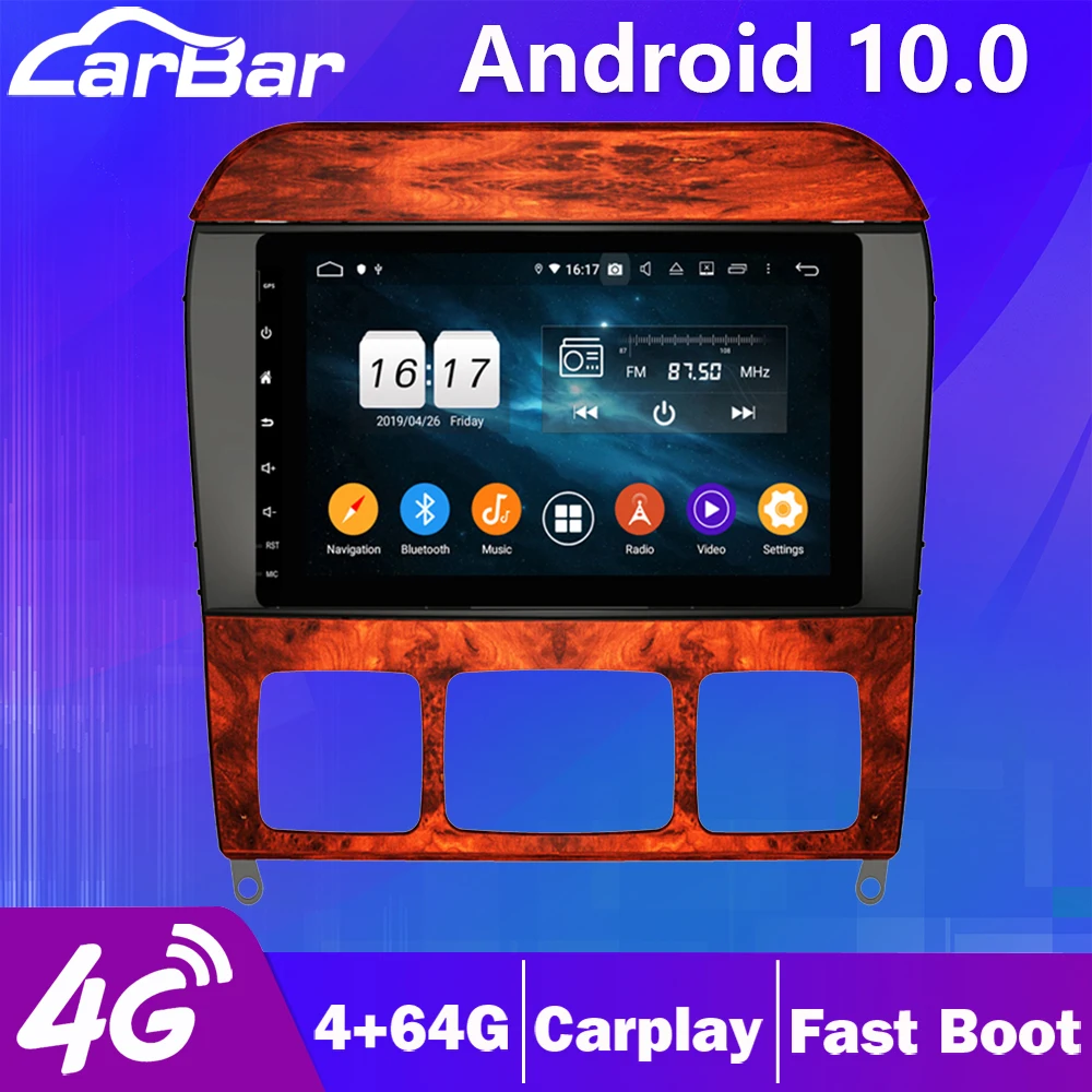 

Carbar 8" Android 10 Car GPS DVD Radio Player For Mercedes Benz S W220 S280 S320 S350 S400 S430 S500 Class Multimedia Stereo