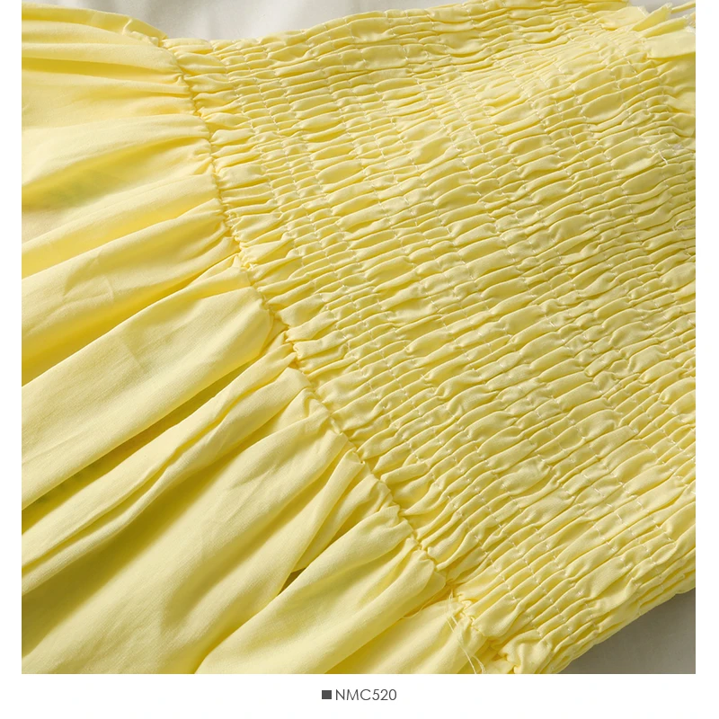 

Sexy Backless Strap Dress Women Korean Fashion Sleeveless A-line Party Dresses Summer Casual Vacation Beach Ruched Sundress