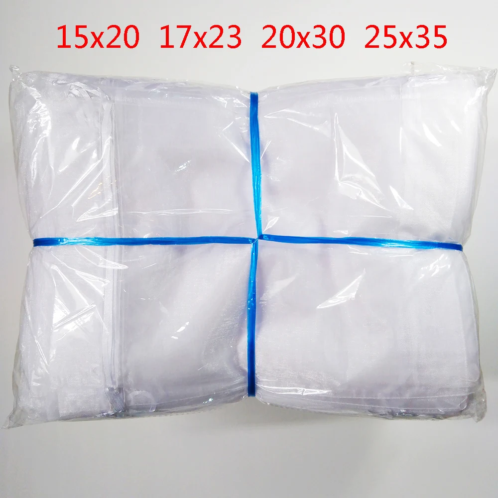 100 шт. мешочки из органзы 15x20/17x23/20x30 см/25x35|Упаковка и стойки для украшений| |
