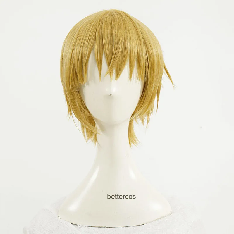 Парик для косплея гилганеша Fate/Stay Night короткий термостойкий синтетический парик