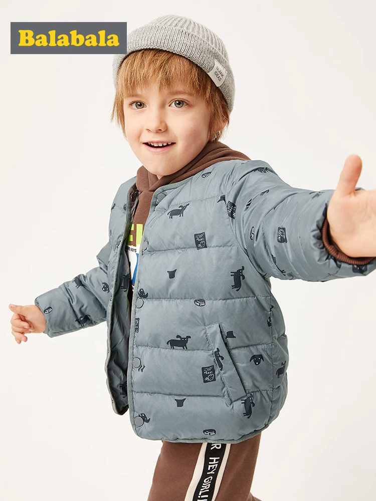 Фото Пуховик для мальчиков детская одежда на осень и зиму новинка 2019 теплая