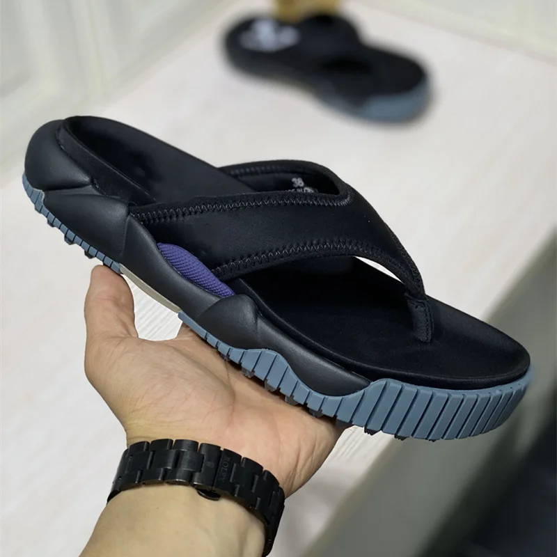 

2021 Men Sandals Genuine Leather Beach Sandal Mixed Color Comfortable Platform Wearproof Round Toe Slip On Luxury Brand Designer