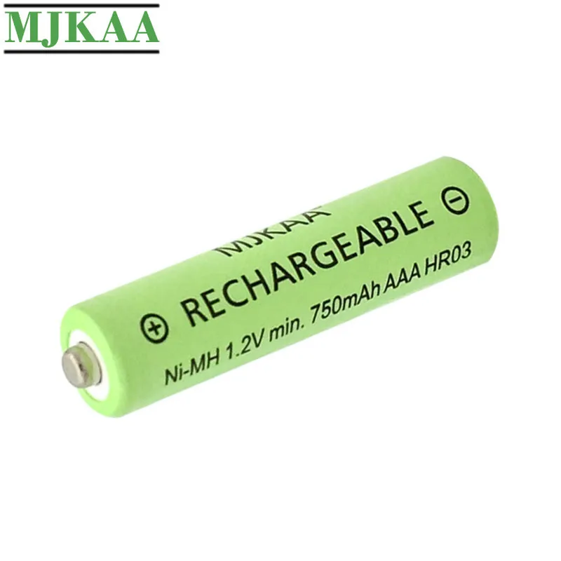 MJKAA 10 шт. AAA 1 2 V 750mAh ni mh аккумуляторная батарея хорошего качества NIMH 3A батареи для