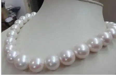 Noble jewelry HUGE 18" 12-13MM SOUTH SEA NATURAL GOLD PEARL NECKLACE