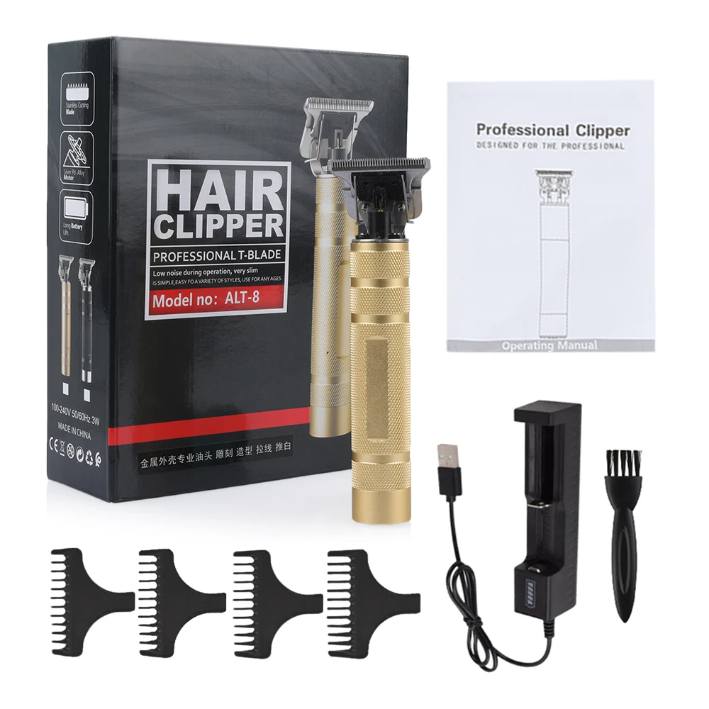 Электрический триммер для волос перезаряжаемые машинки стрижки мужчин бритва
