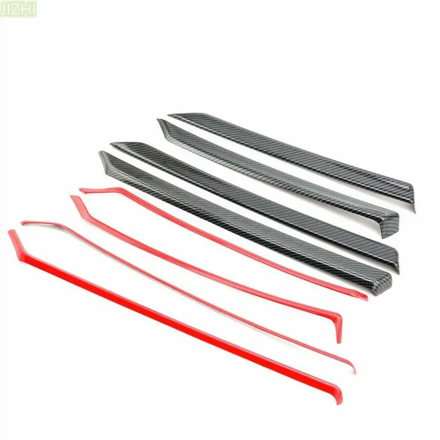 

8Pack ABS Interior Door Trim Decal Cover Decorative Parts For Honda Civic 10th 2016 2017 ABS Carbon Fiber