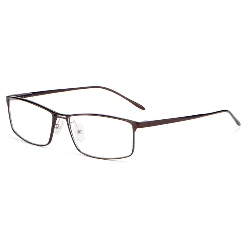 

Aluminum-magnesium Alloy Men Style Full Rim Eye Glasses Rectangle Spectacles with Spring Hingles Optical Glasses