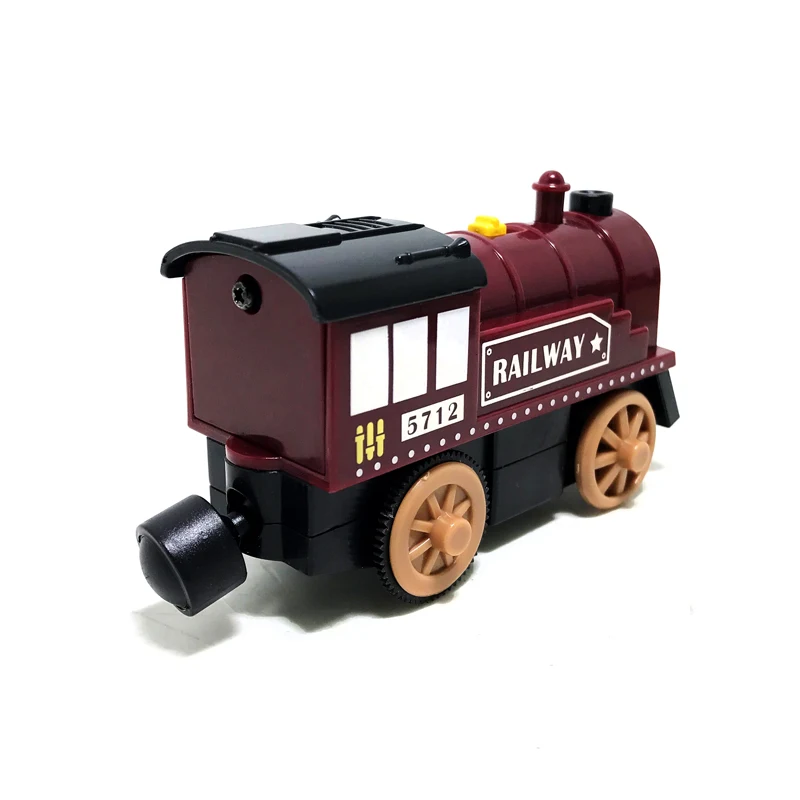 Новый горячий Электрический красный автомобиль совместимый игрушечный рельсы