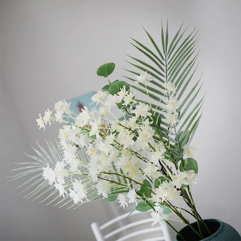 Градиентные рампы пластиковые искусственные растения тропические пальмы листья