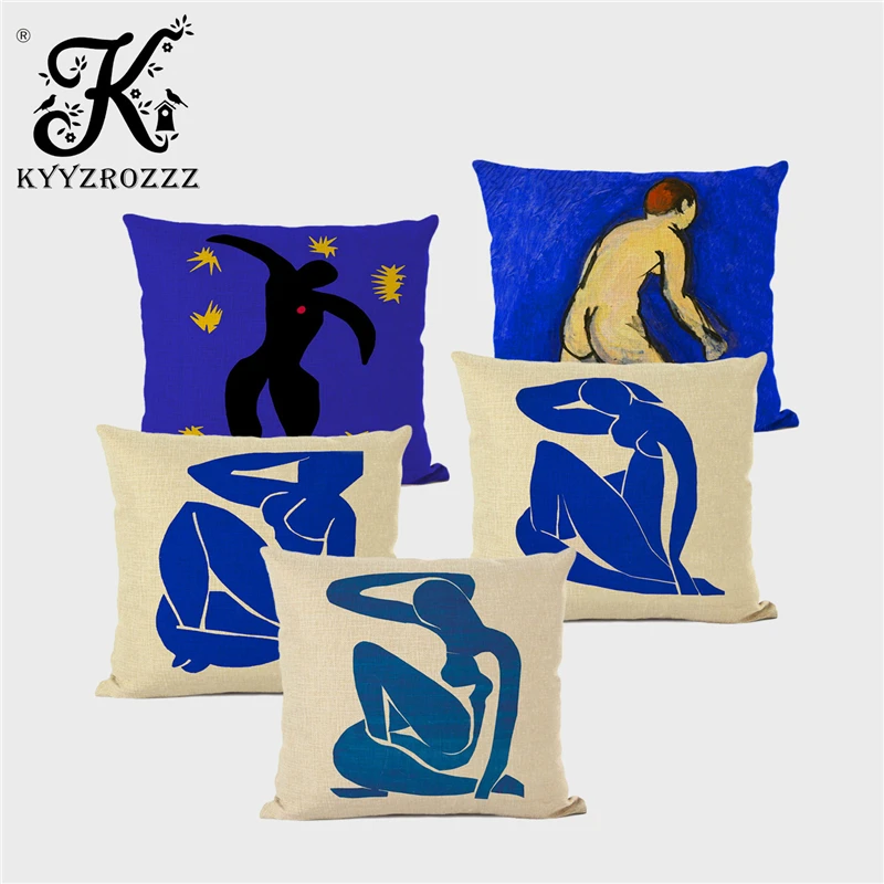 Наволочка Henri Matisse в стиле ар деко Однолинейный Чехол на подушку с принтом для