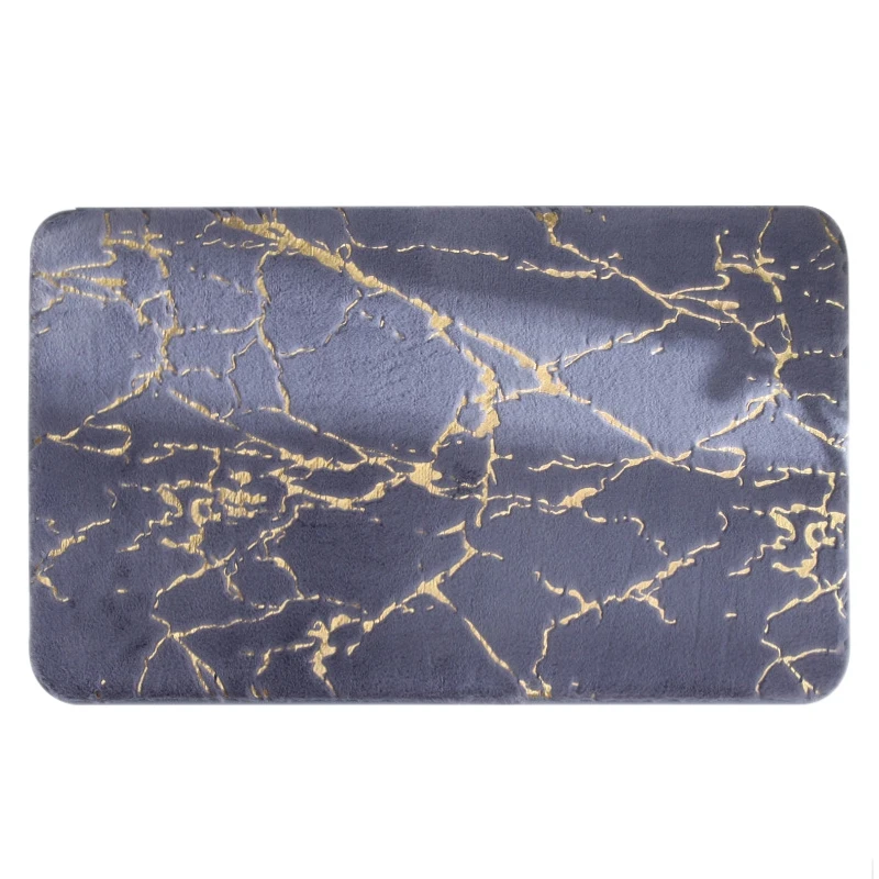 

HOT SALE Non-Slip Bath Mats Super Absorbent Shower Bathroom Carpets Faux Rabbit Hair Rugs For Home Decor Gray 80X120cm