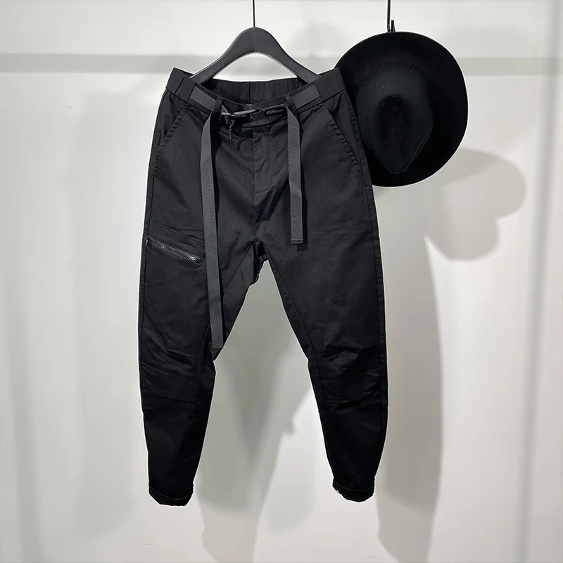 

Мужские повседневные брюки-карандаш Seak, уличная одежда, мужская одежда, английские тренировочные брюки в стиле преппи, черные брюки с перек...